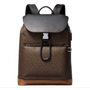 MICHAEL KORS BRYANT BACKPACK, logo printed canvas